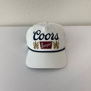 Vintage Coors Banquet White Hat NWT